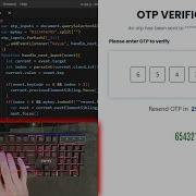 ASMR Programming OTP VERIFICATION OTP Input Form Using Html CSS JavaScript No Talking