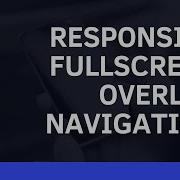 Fullscreen Overlay Responsive Navigation Menu Html5 CSS3 JavaScript Code4Education 2K20