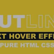 CSS Text Hover Effect Tutorial For Beginners Stoke Outline Text