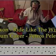 Saxon Ride Like The Wind Petros Pelelis Drum Cover