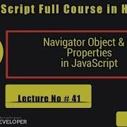 JavaScript Tutorials In Hindi Part 41 Navigator Object In JavaScript And Its Properties In Hindi