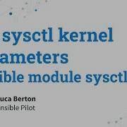 Set Sysctl Kernel Parameters Ansible Module Sysctl
