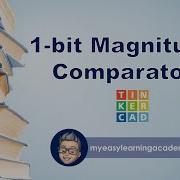 1 Bit Magnitude Comparator Tinkercad