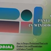 C Custom Panel Rounded Gradient Panel In Windows Form