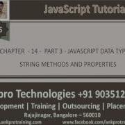 JavaScript For Beginners Chapter 14 Data Types Part 3 String Methods And Properties