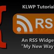 Учебное пособие по KLWP KWGT виджеты RSS