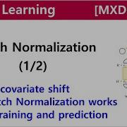 MXDL 7 01 Batch Normalization 1 2 Training And Prediction Stage