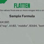10 Little Known Facts About Google Sheet Array FLATTEN Function Its Use Google Sheet Guide