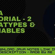 Tutorial 2 Datatypes And Variables In JAVA Xstechie