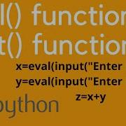 Use Of Eval In Python Python Eval Function Int Vs Eval In Python Python Programming