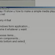 Make A Media Player In VB NET