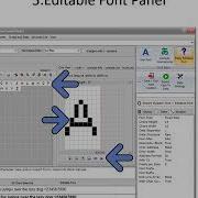 Generate Freely Editable GLCD Font