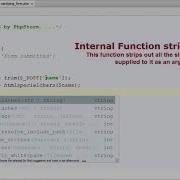PHP Day 7 Sanitizing Form Data