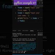 Python Accepts First Name Last Name Print In Reverse Order With Space Python Shorts Short