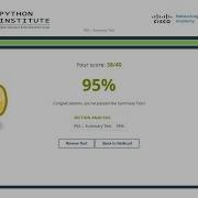CISCO Python Essential Part 2 Summary Test Answers PCAP 38 40 PE 2 Summary Test Answers