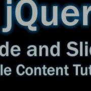 JQuery Tutorial Animated Hide And Slide Toggle Content Into View