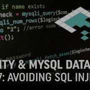 Unity MySQL Databases Part 7 Avoiding SQL Injection