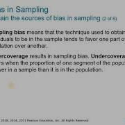 Bias In Sampling