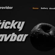Sticky Navbar With Scroll Color Change Responsive Navigation Bar Sticky Navbar With Smooth Scroll