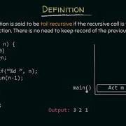 Types Of Recursion Part 2 Tail Non Tail Recursion