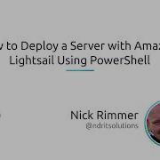 How To Deploy A Server With Amazon LightSail Using PowerShell