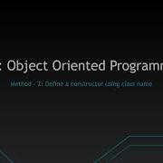 PHP OOP Define A Constructor Using Class Name