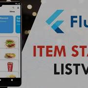 Flutter Stacked Item ListView Flutter UI Design Tutorial Scroll Animation