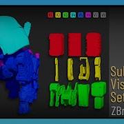 ZBrush 2022 Subtool Visibility Sets Set Visibility Of Specific Subtools With A Button Click