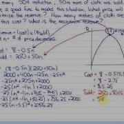 3 3 Part 2 Lesson 2 Quadratic Functions And Revenue Optimization Problems