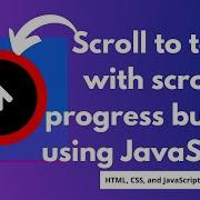 Scroll To Top With Scroll Progress Button Using JavaScript HTML And CSS NSCODE