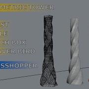 Parametric Tower Twist Scale Lunch Box Weaver Bird