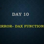 ISERROR Function DAX DAX ISERROR Function DAX In Power BI DAX Day 10 Gokul Tech