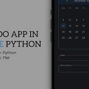 Simple To Do Application In Python Flet Tutorial