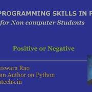 Free Python Course Python Program To Test Positive Or Negative