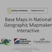 Using Basemaps In National Geographic Mapmaker Interactive
