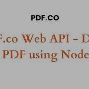 PDF Co Web API DOC To PDF Using Node Js