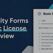 Gravity Forms Basic License Overview