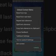 How To Open Global Context Menu In Android By Using Talkback