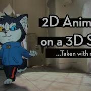 How I Put 2D Animated Characters On 3D Sets With BLENDER