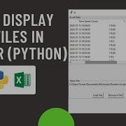 How To View Excel File Or Pandas DataFrame In Tkinter Python GUI