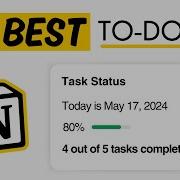 Build A Notion To Do List With Progress Bar Stats Template