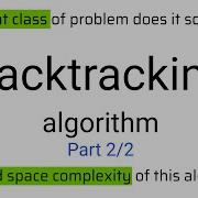 Backtracking Algorithm Part 2 2