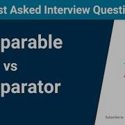 Java 8 Q A Comparable Vs Comparator Core Java Interview Question