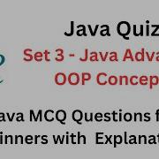 Java Quiz Set 3 Java OOP Concepts Java MCQ Questions With Explanations Javaquiz Javamcq