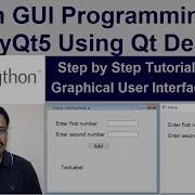 Python GUI Programming Tutorial 1 With PyQt5 Using Qt Designer