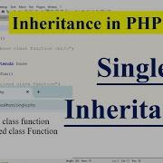 Understanding Single Inheritance In PHP