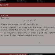 Introduction To Block Ciphers