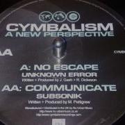 No Escape Unknown Error Cymbalism Recordings 009