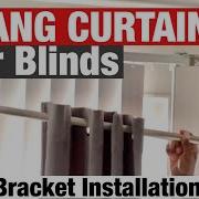 HANG CURTAINS OVER BLINDS Easy NO DRILL Solution NoNo Bracket Installation Short Version