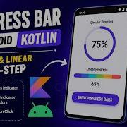 ANDROID PROGRESS BAR CIRCULAR LINEAR CLOCKWISE ANTI CLOCKWISE TUTORIAL IN KOTLIN